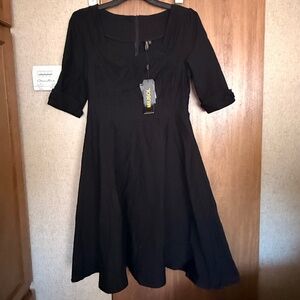 Miusol Black Midi dress